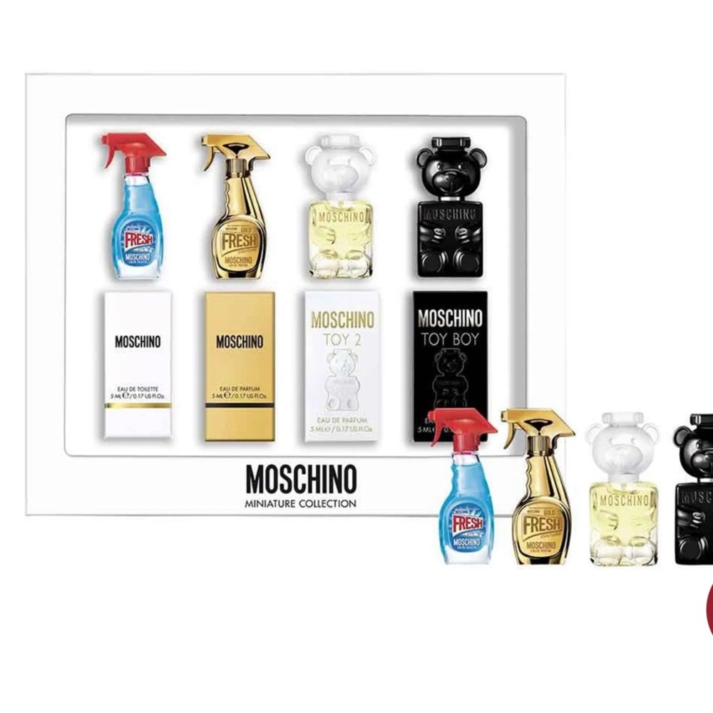 Moschino Miniature Fragrance Gift Set - White, Gold, Black, Blue